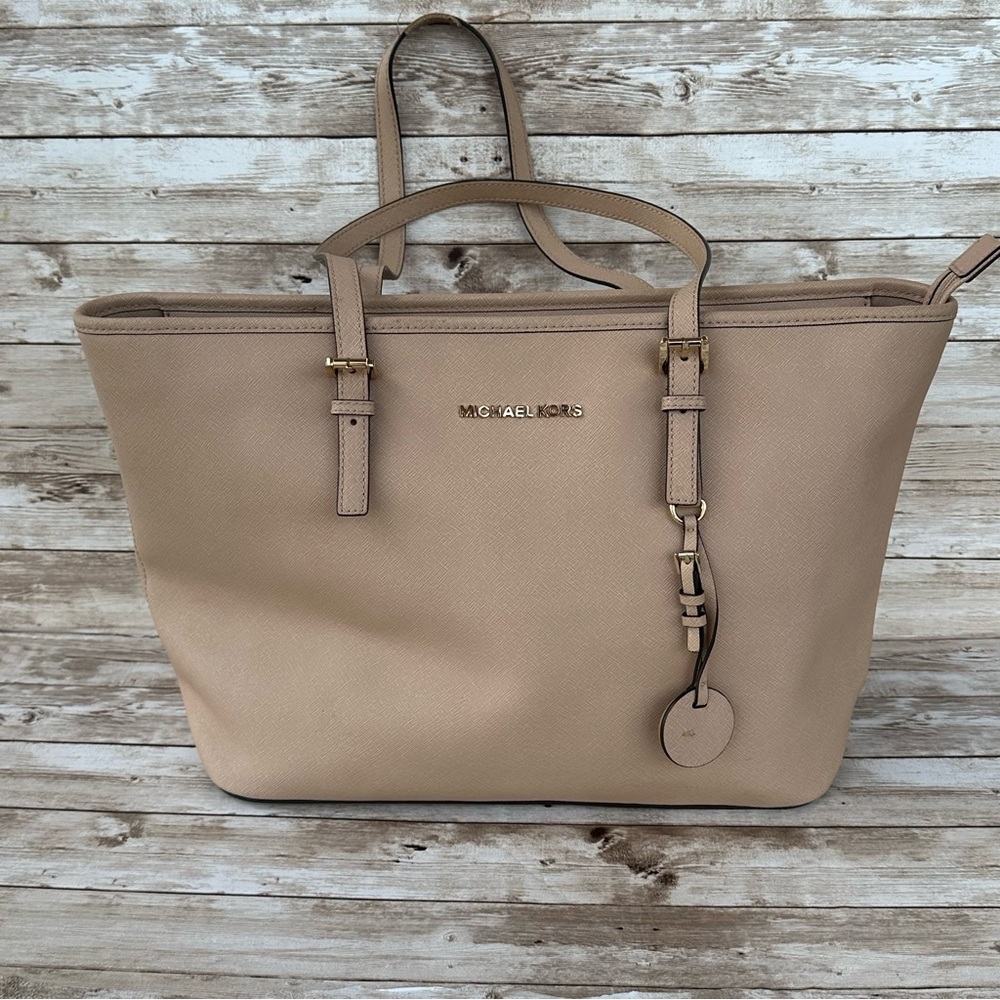 Michael Kors Tan Leather Tote Bag